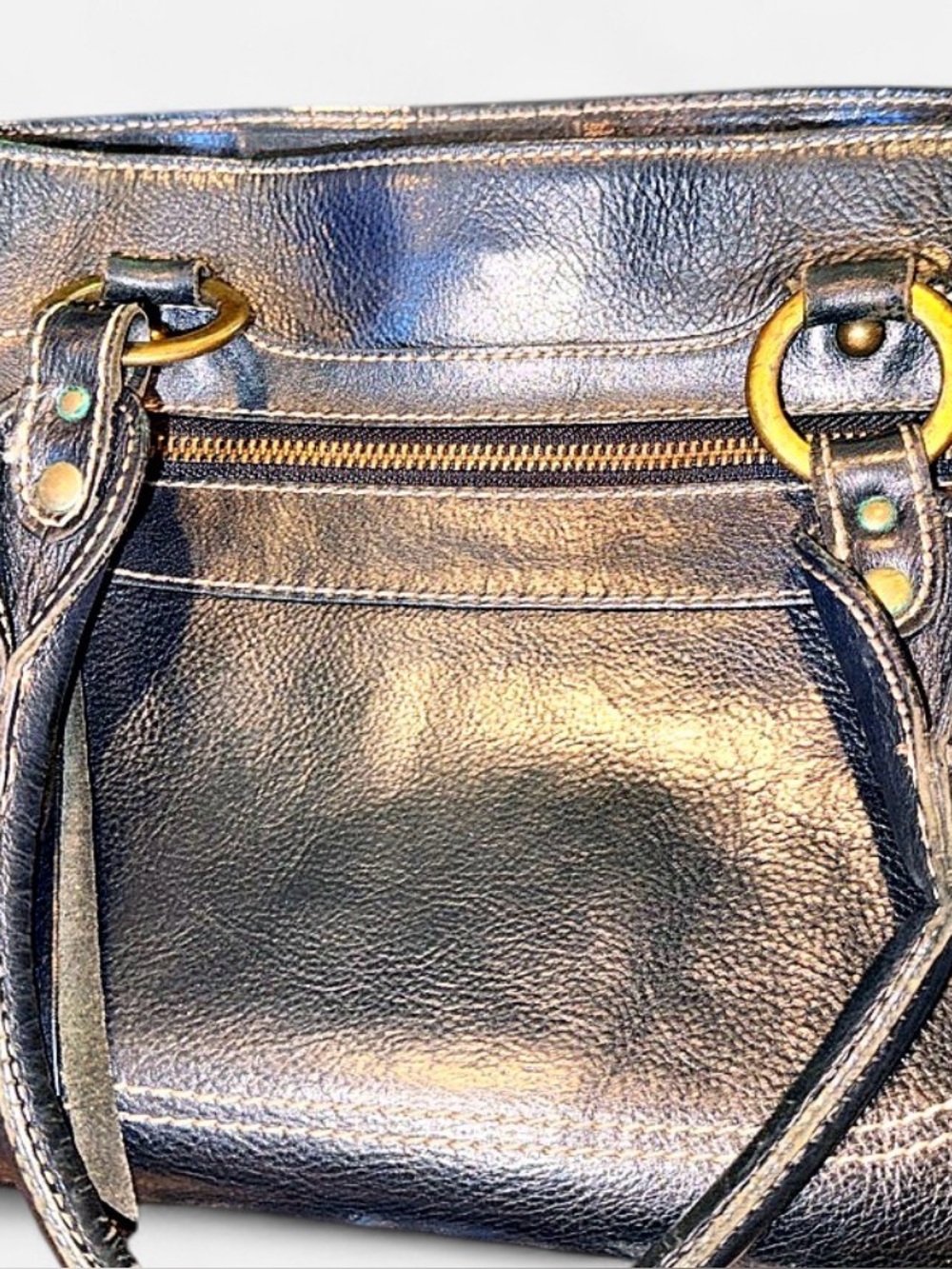 McM Black Leather Handbag